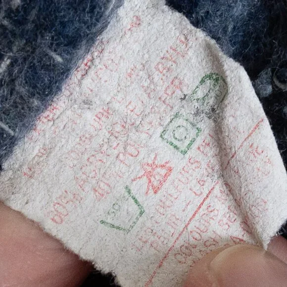 Vintage Lee Storm Rider Denim Jacket Blanket Lined Corduroy Collar - Picture 14 of 14